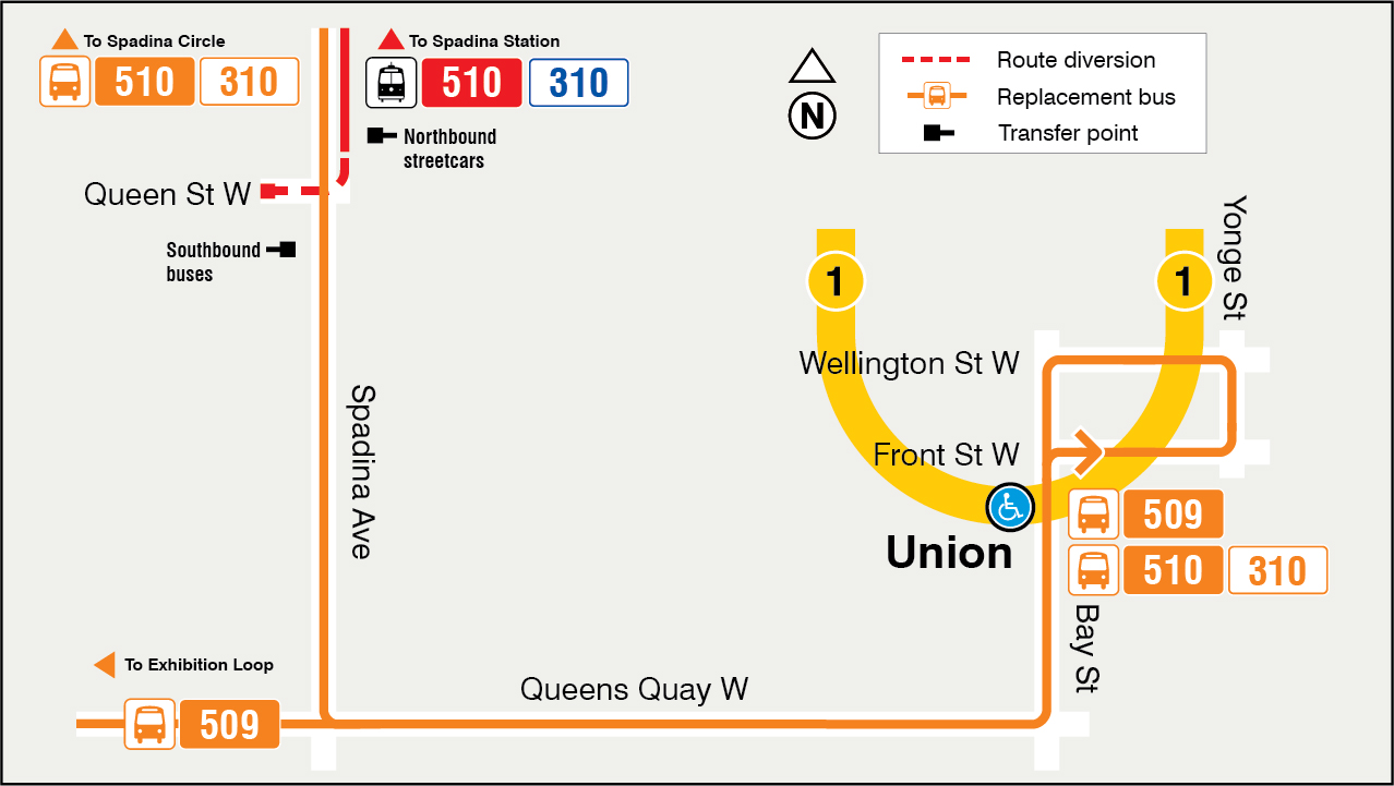 Map of route diversion