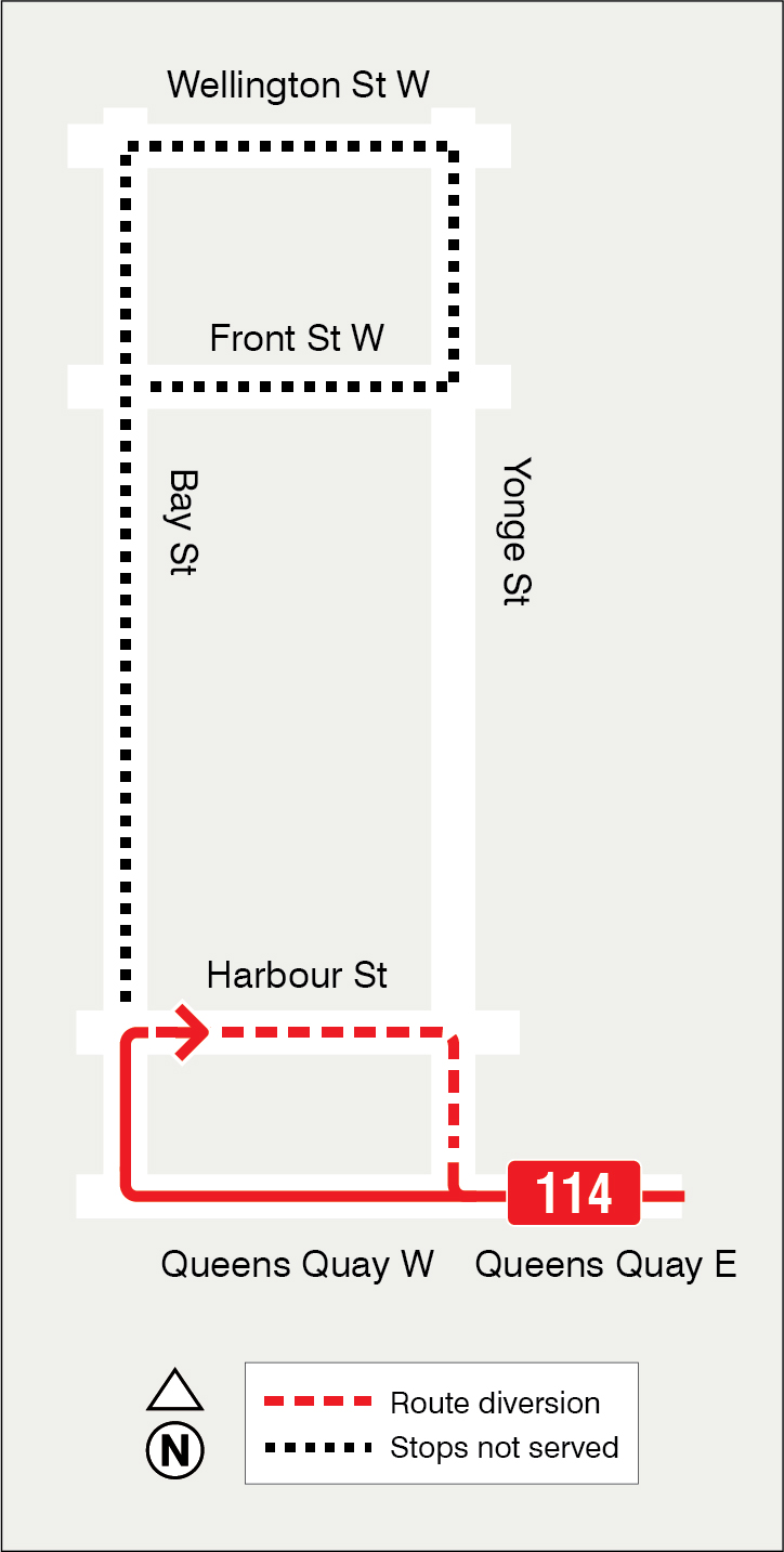 Map of route diversion