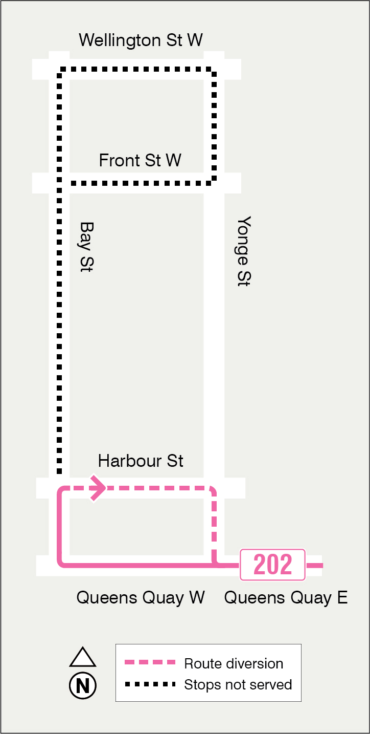 Map of route diversion