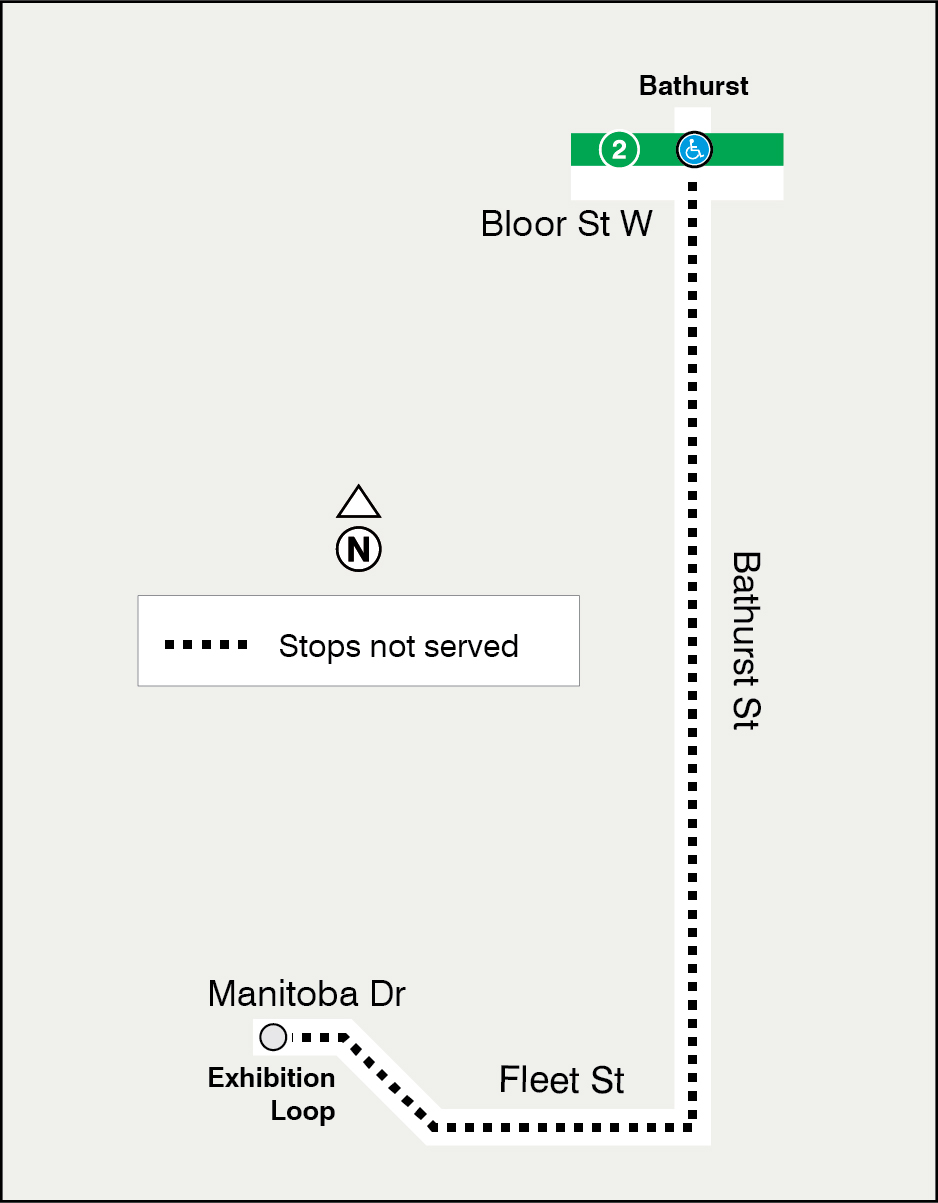 Map of route diversion