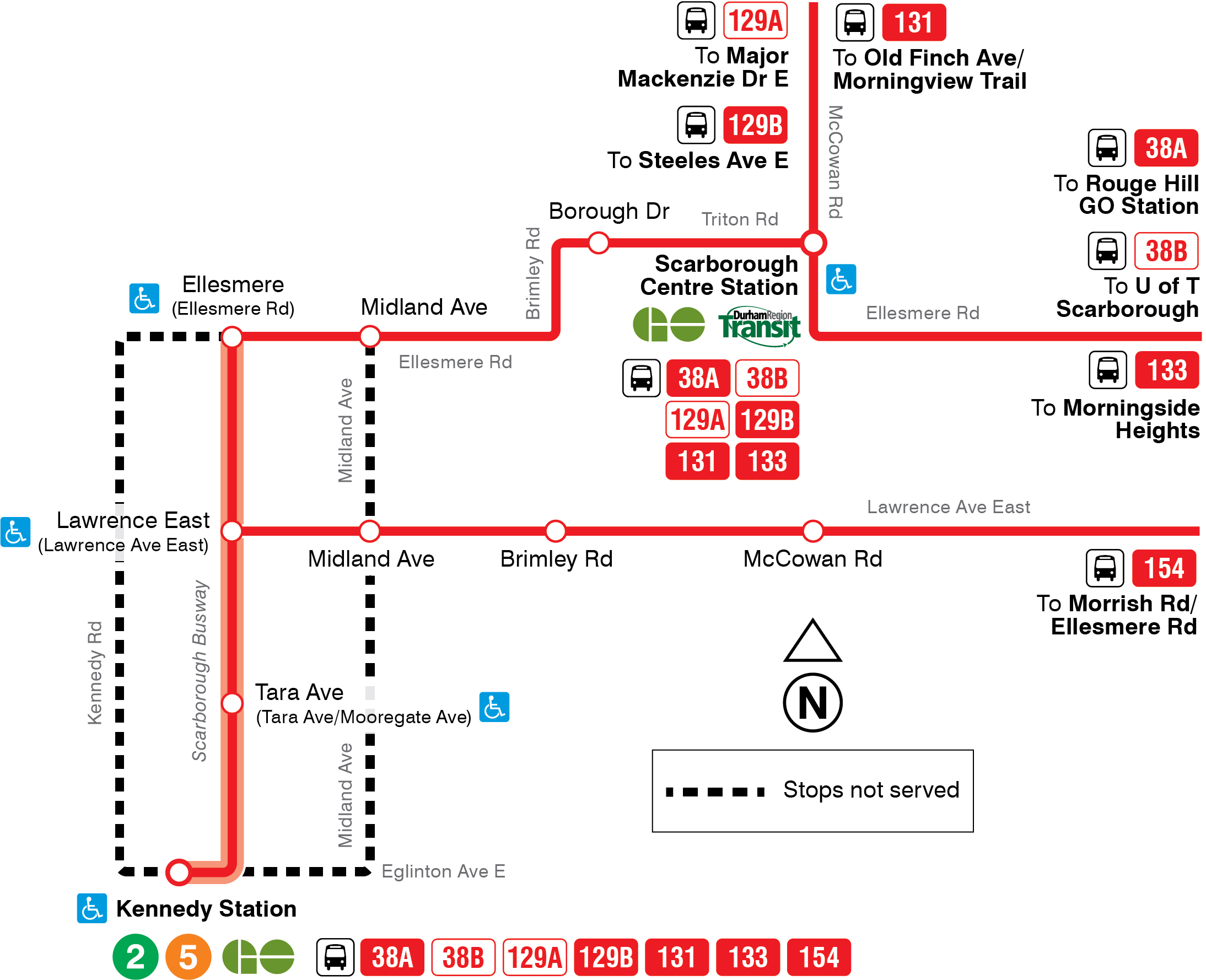 Map of route change