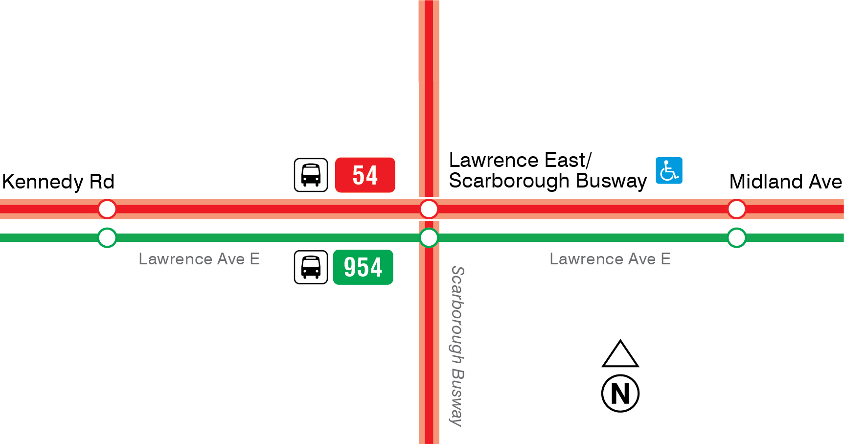 Map of route change
