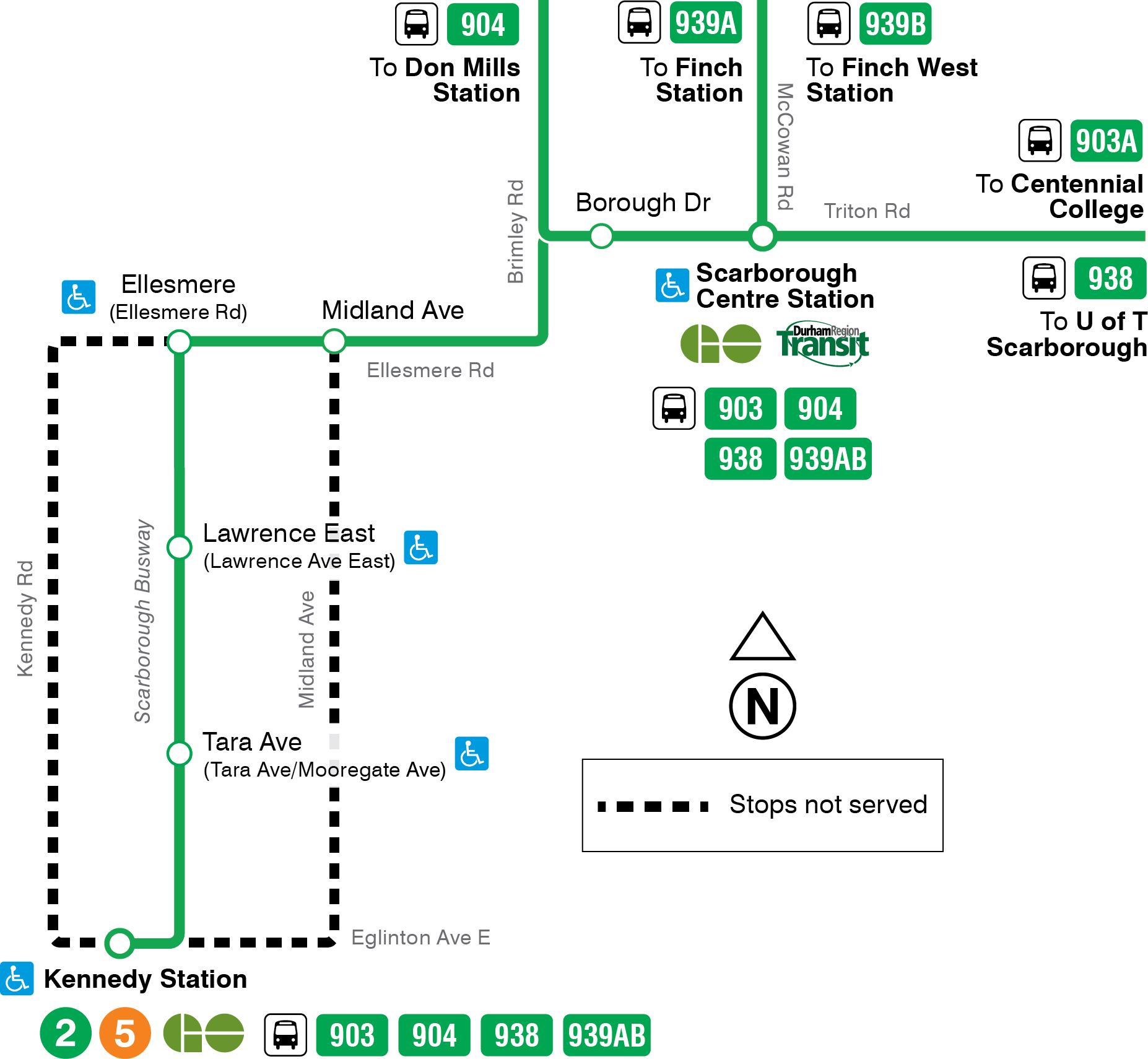 Map of route change