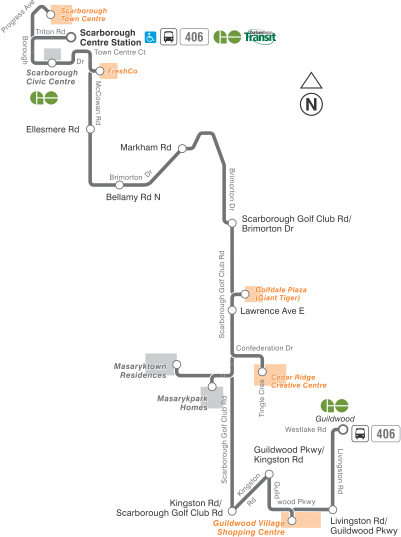 Map of route