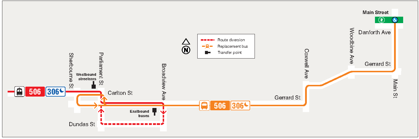 Map of route change!