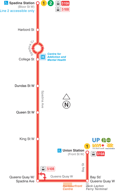 Map of route diversion