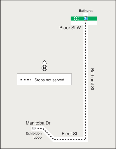 Map of route diversion