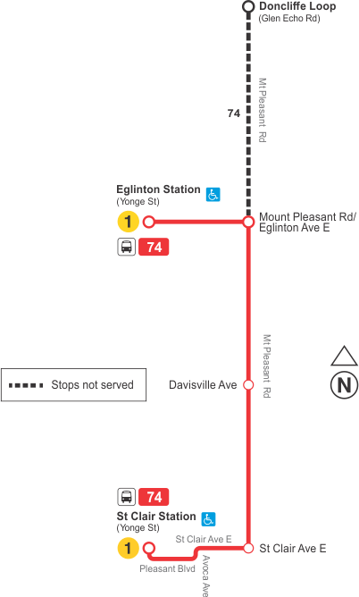 Map of route diversion