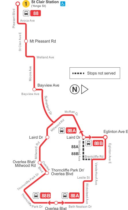 Map of route
