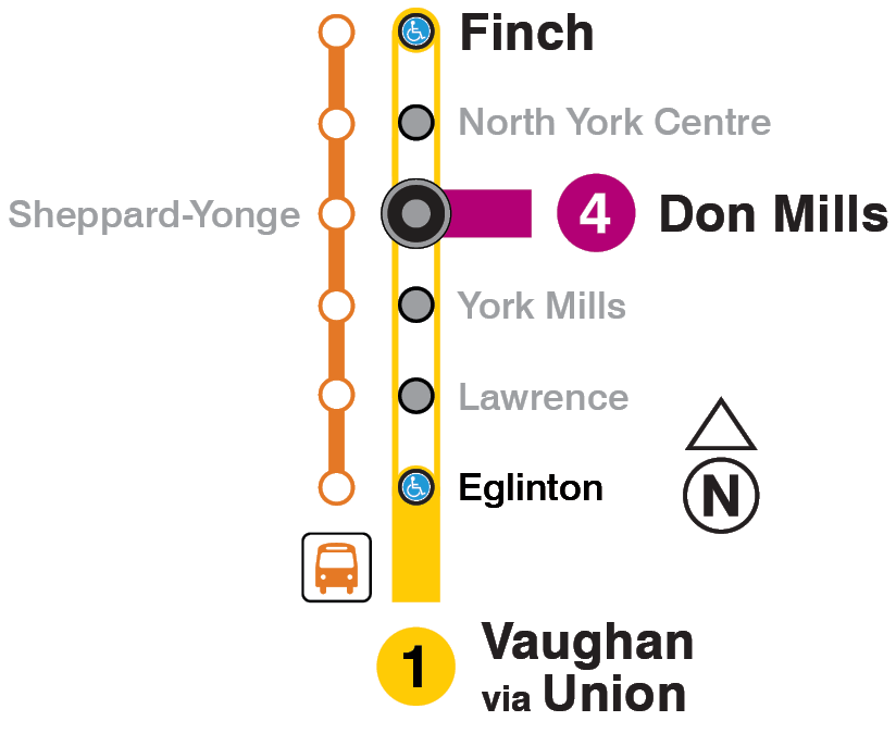Map of subway closure