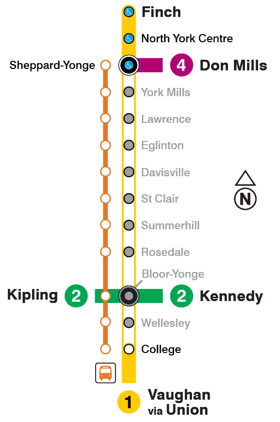 Map of subway closure
