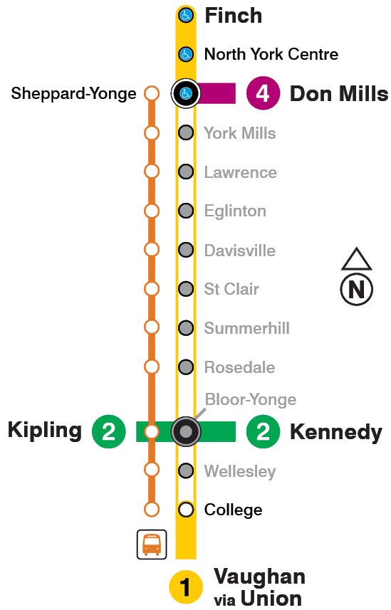 Map of subway closure