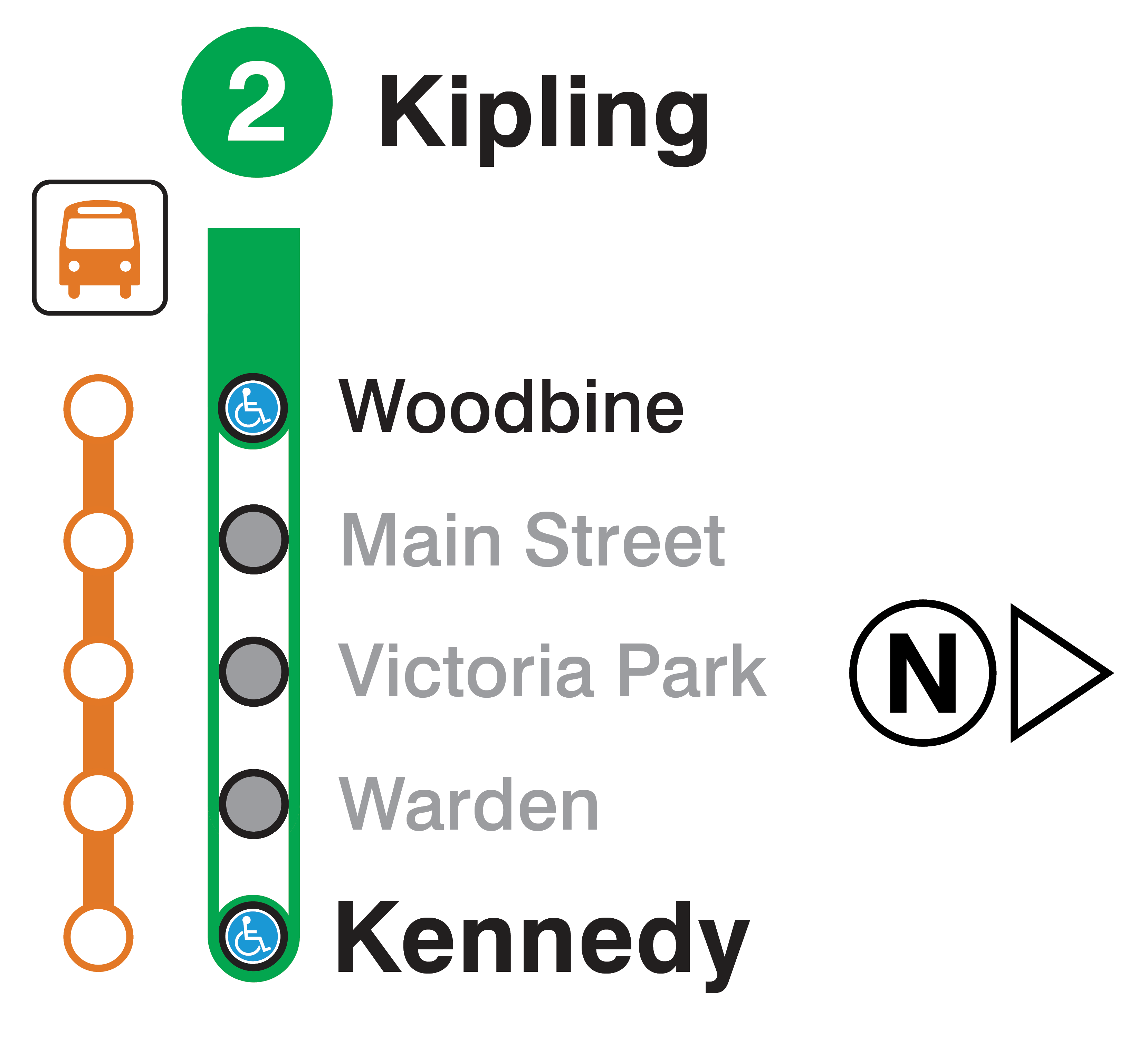 Map of subway closure