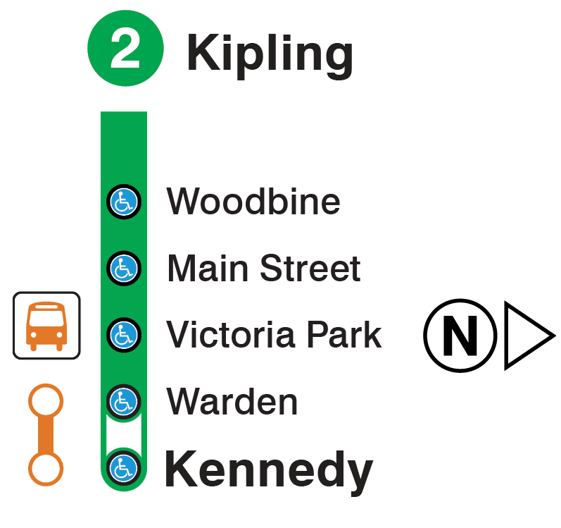 Map of subway closure