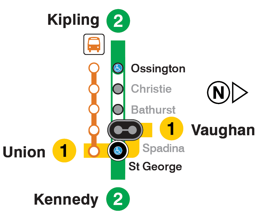 Map of subway closure