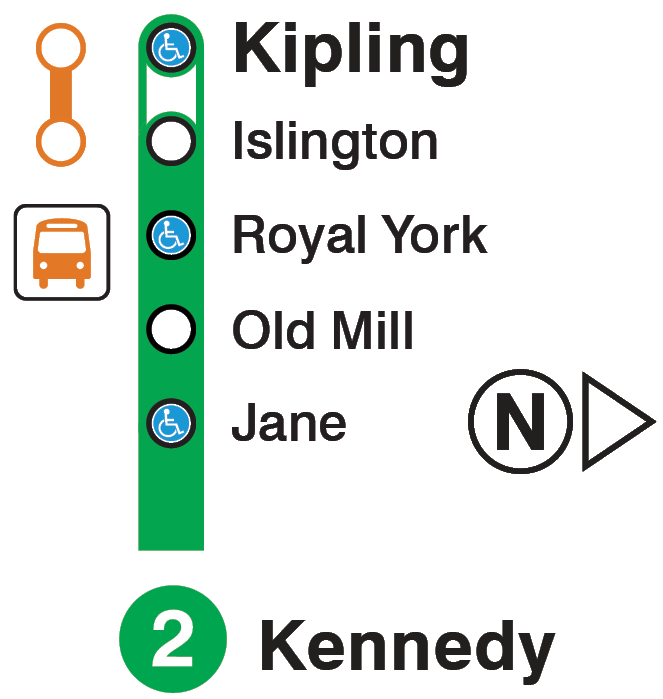 Map of subway closure