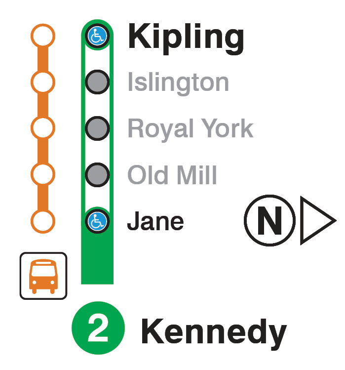 Map of subway closure