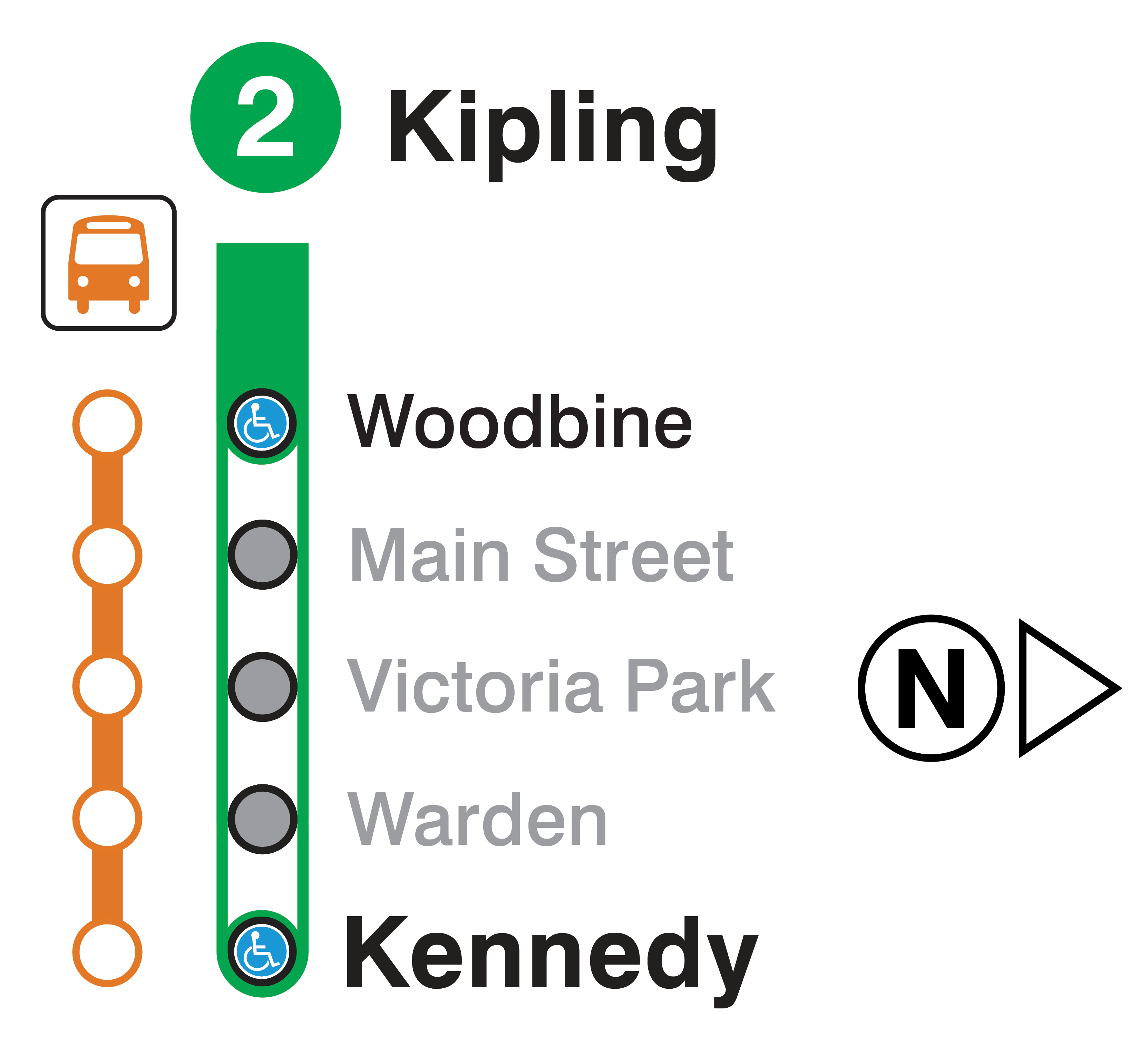 Map of subway closure