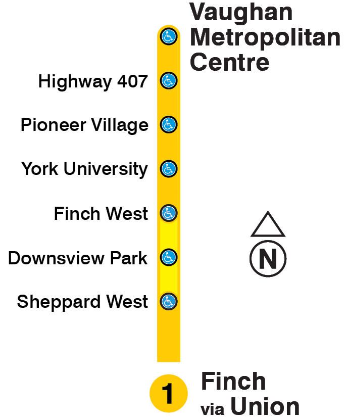Map of subway closure