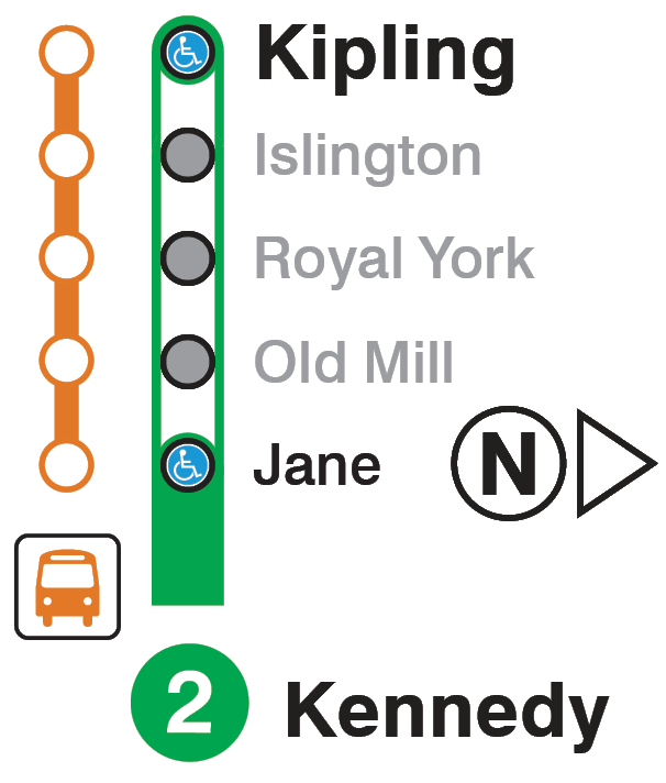 Map of subway closure