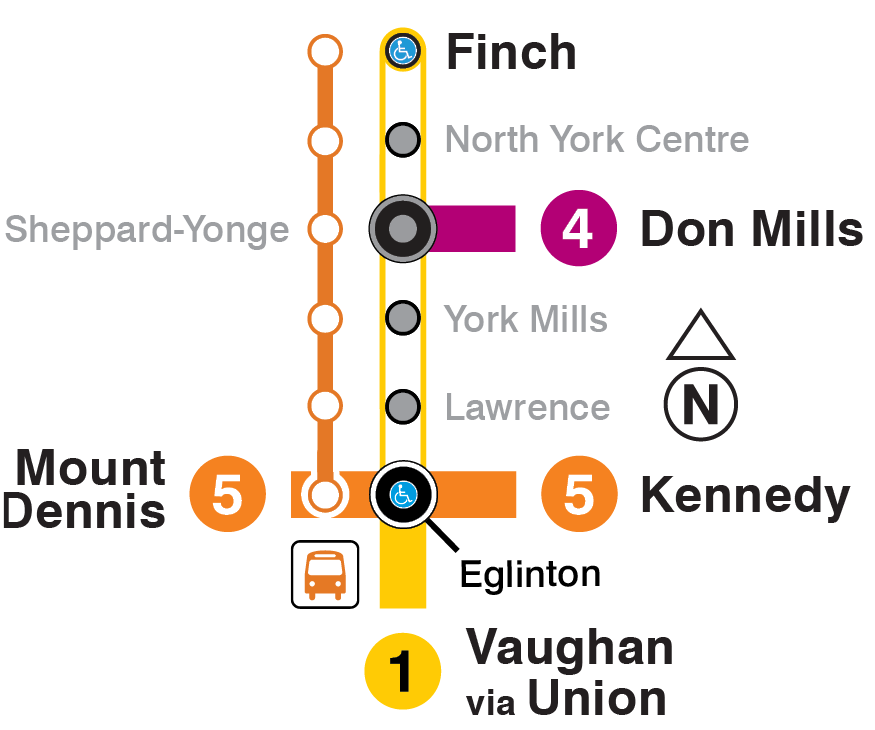 Map of subway closure