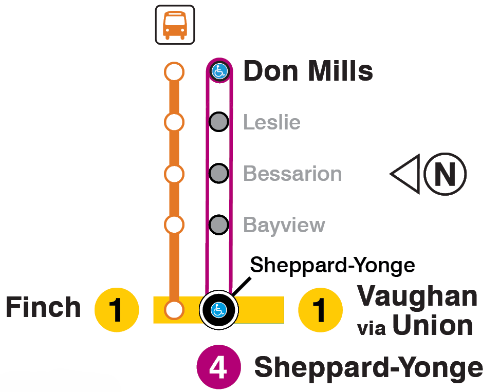 Map of subway closure