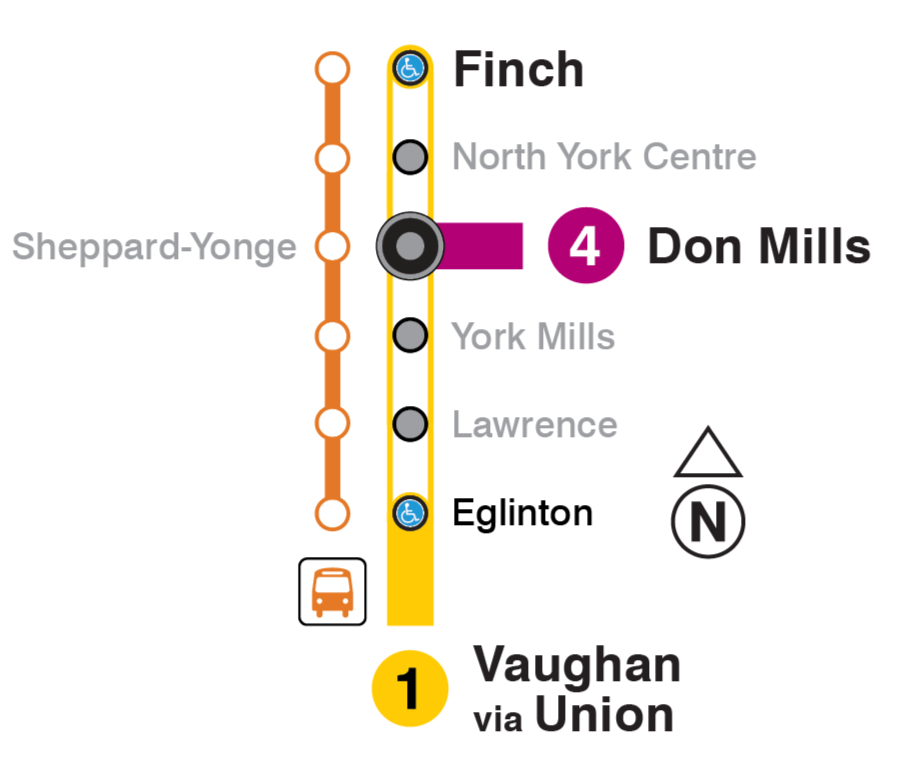 Map of subway closure