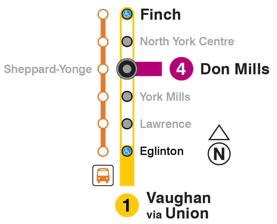 Map of subway closure