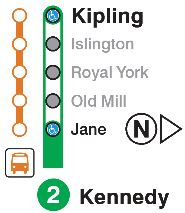 Map of subway closure