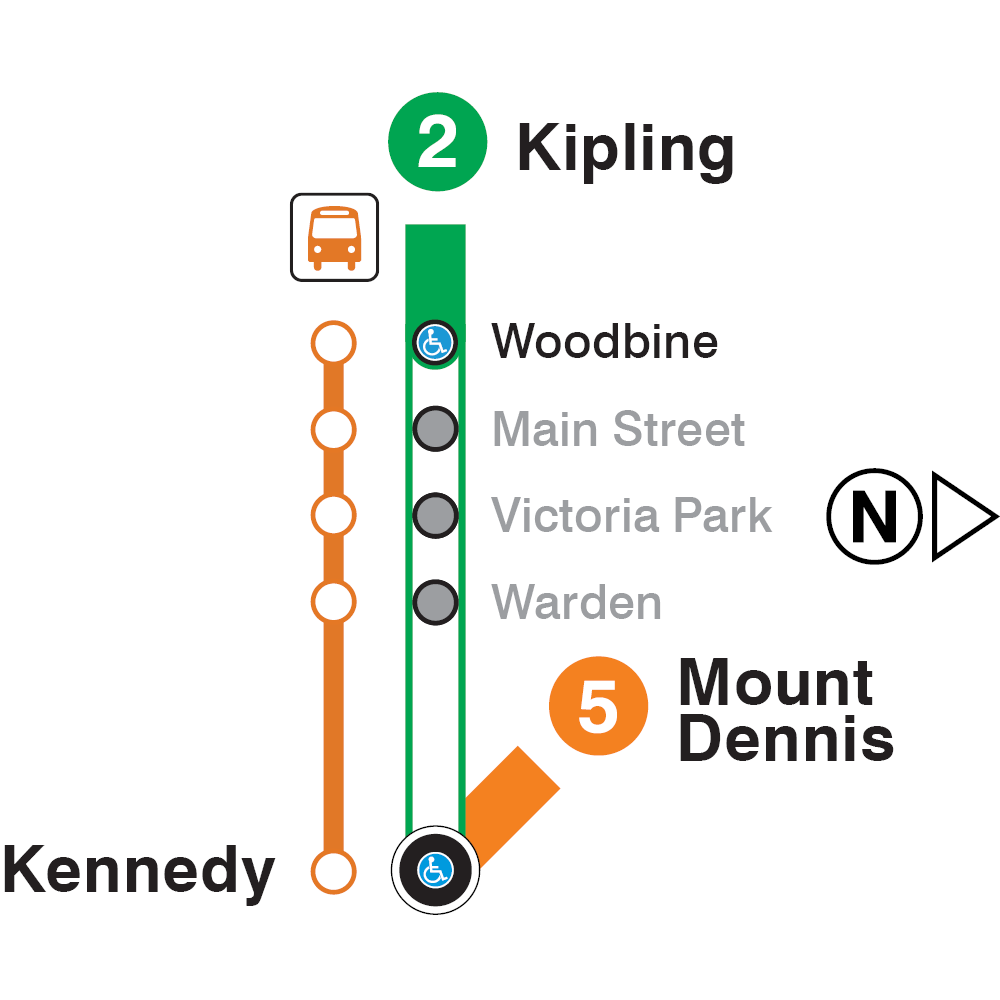 Map of subway closure