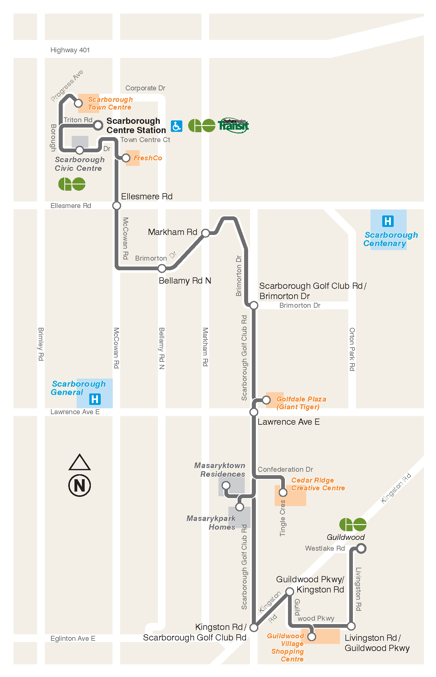 Map of 406 Scarborough-Guildwood 