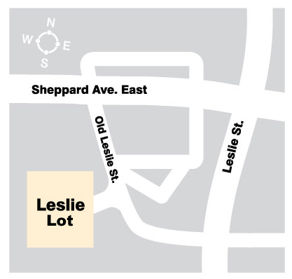 leslie subway station parking lot