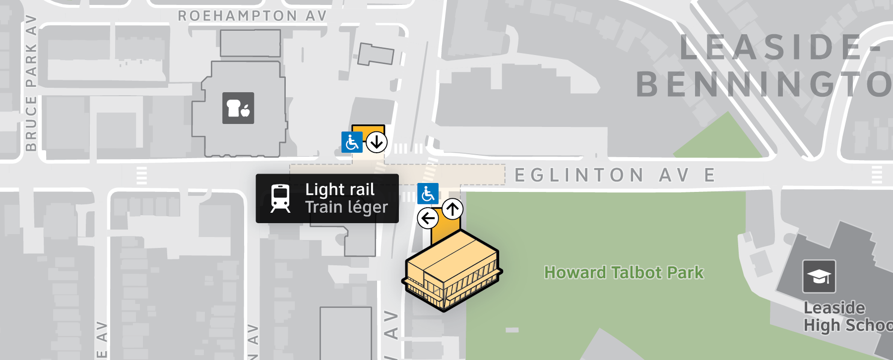 Leaside neighbourhood map thumbnail