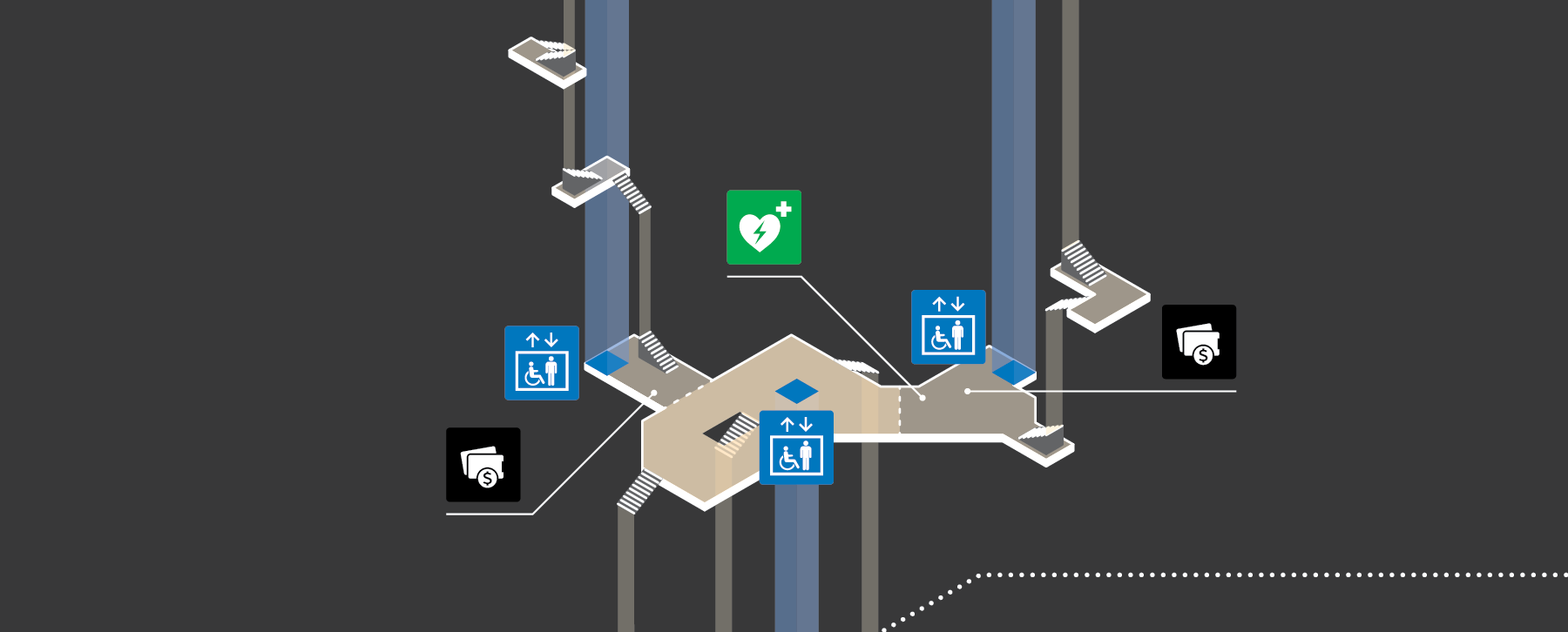 Leaside station map thumbnail
