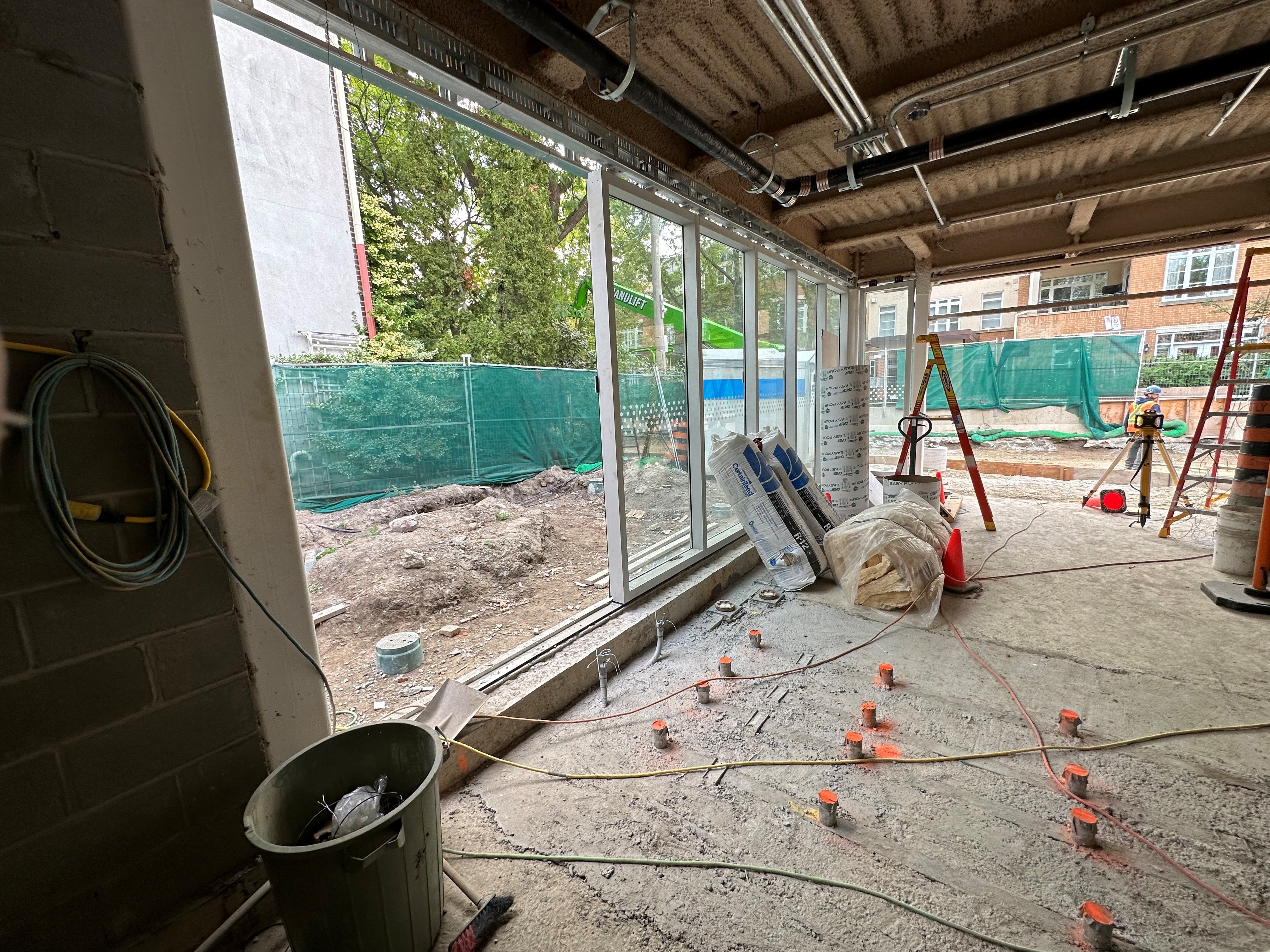 Progress of work on the construction site of Summerhill Station (Sept 2023)