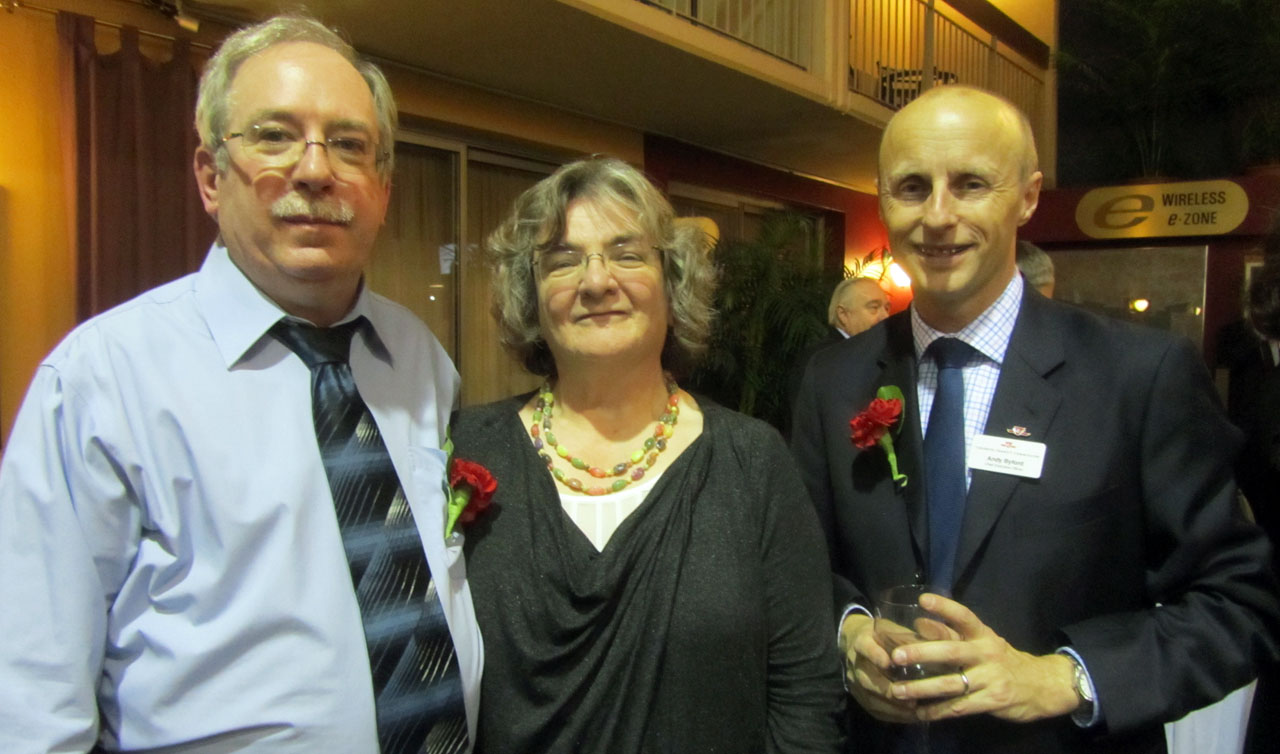DOUGLAS HILL, 29 years Collectors Douglas Hill and his wife, Jacqueline, with CEO Andy Byford.