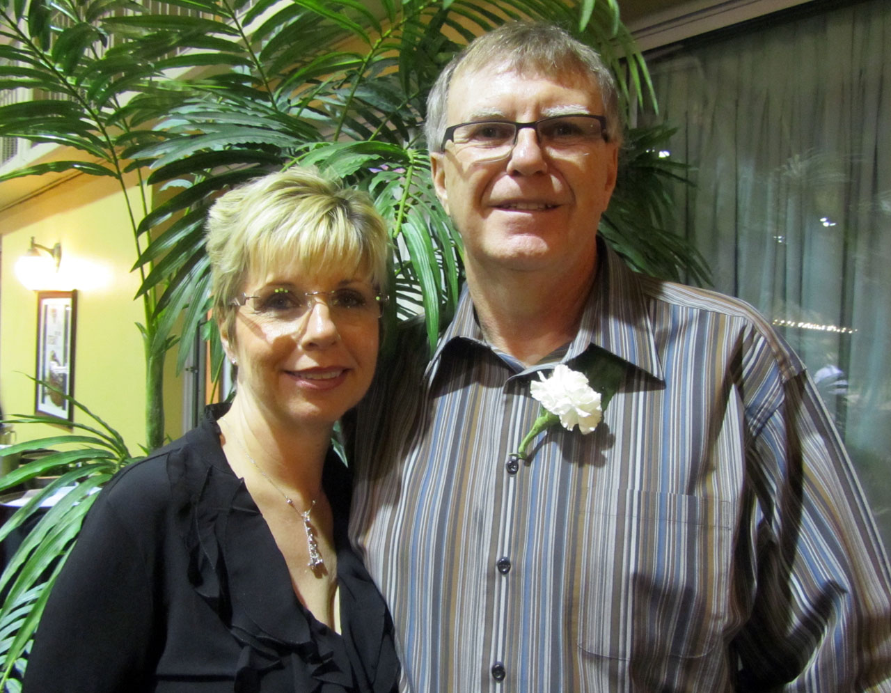 JOHN HOOL, 36 years, 4 months Rail Infrastructures John Hool and his wife, Dee.