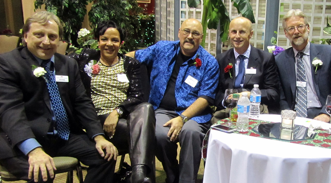 DEBBIE PARCHER, 33 years, and PETER DAVIS, 34 years, 1 month.  From the left, Chief Financial and Administration Officer Vincent Rodo, Collectors Debbie Parcher, Revenue Operations; Peter Davis, CEO Andy Byford and Acting Chief Customer Officer Bob Hughes.