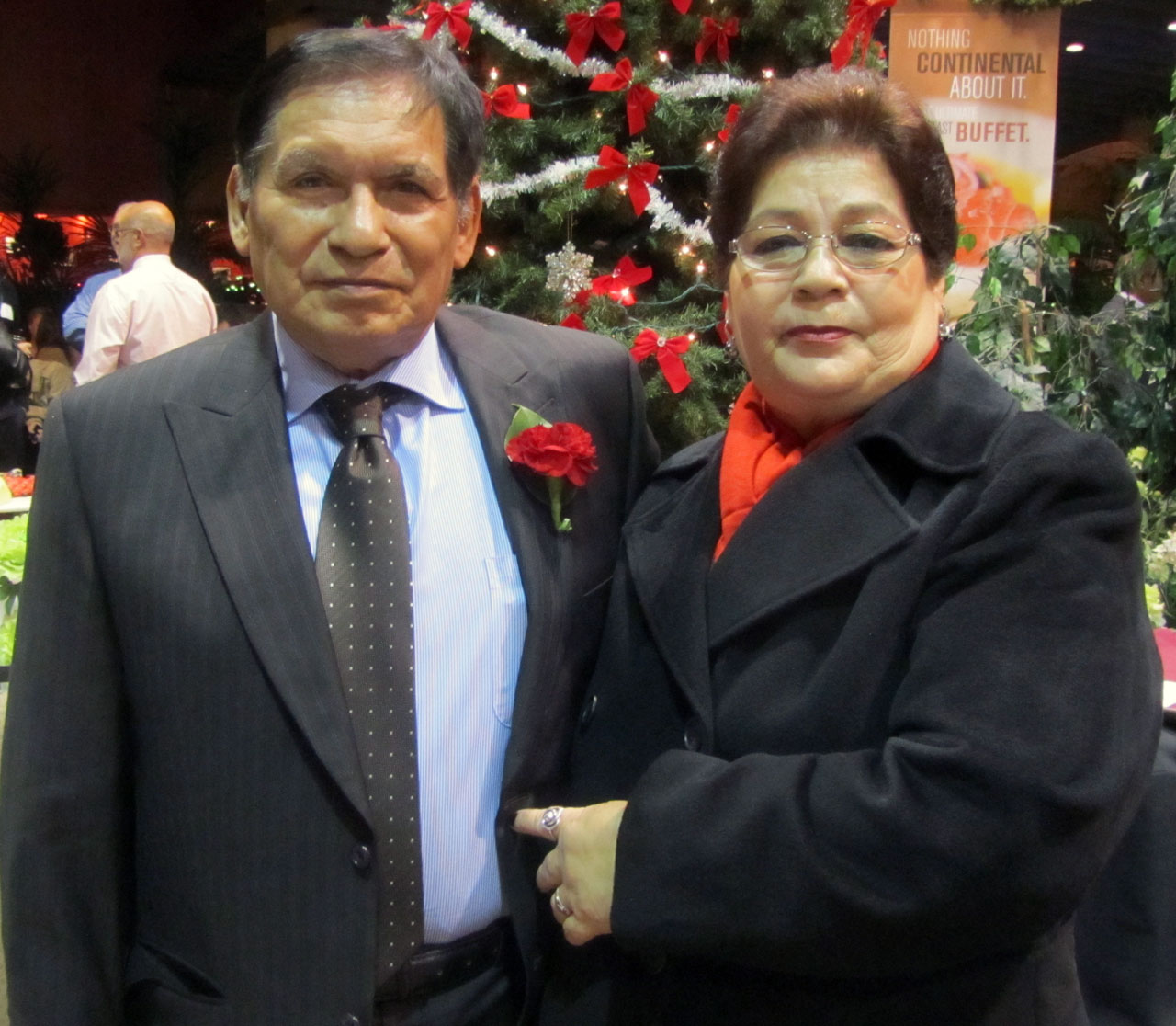 CESAR PERALTA, 19 years, 7 months Rail Infrastructures Cesar Peralta and his wife, Yolanda.