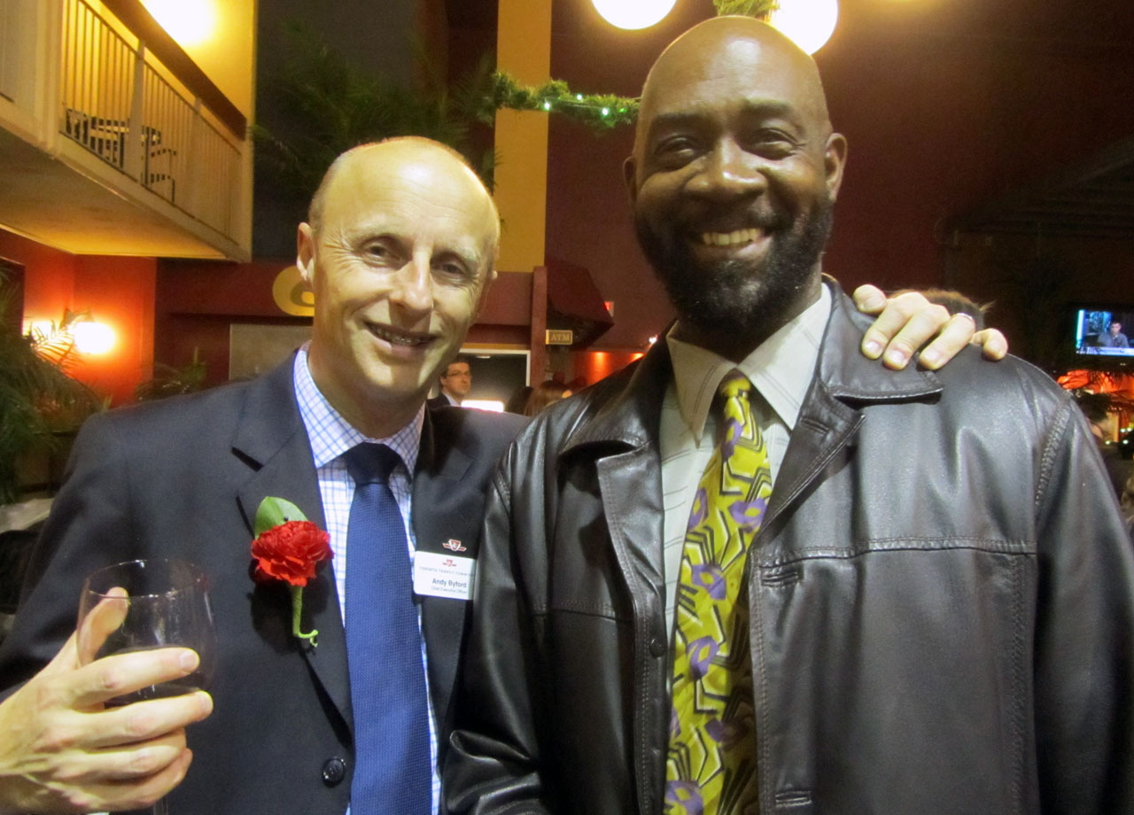 TREVOR PLUMMER, 35 years, 2 months Malvern Divisions Trevor Plummer pictured with CEO Andy Byford.