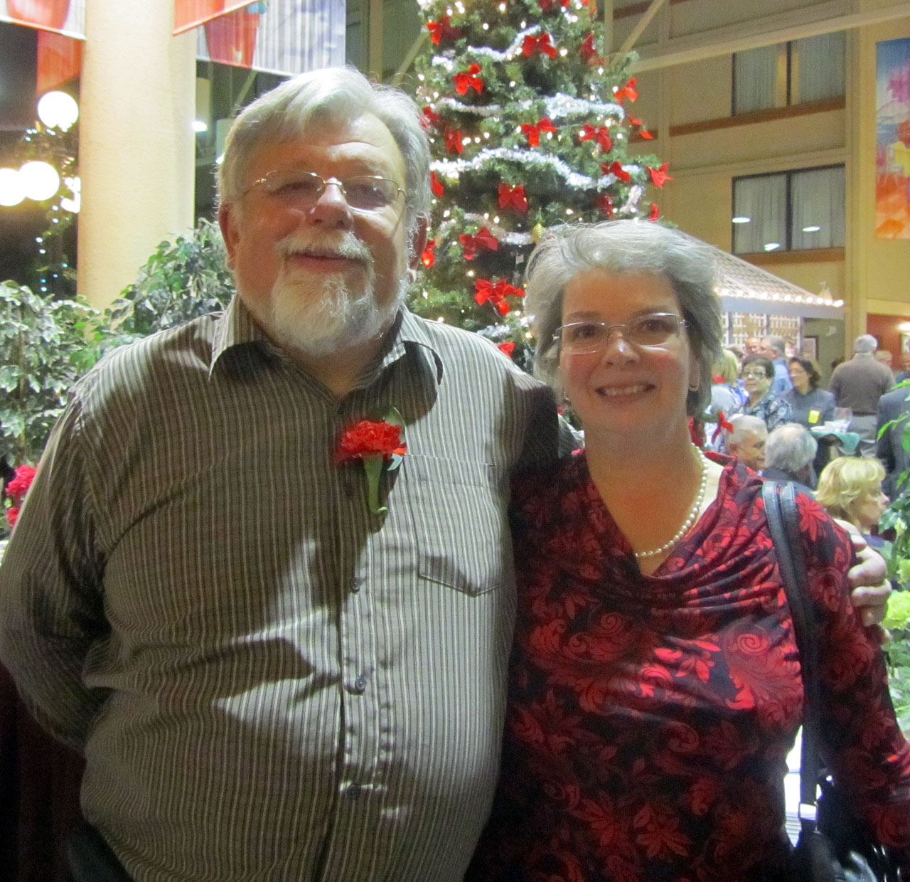 IAN WARD, 40 years, 1 month Rail Cars and Shops Ian Ward and his wife, Michelle.