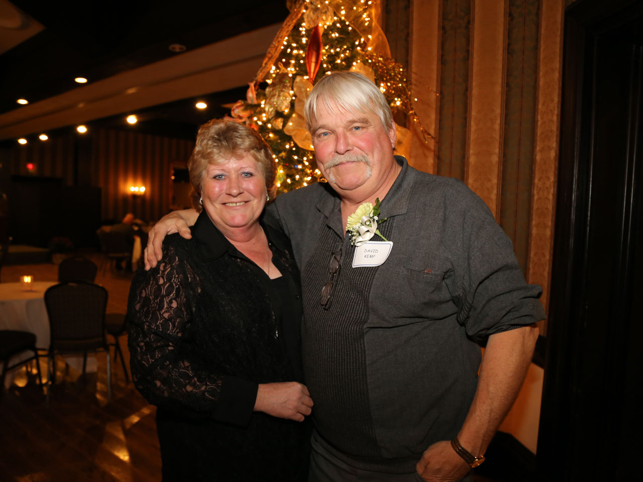 DAVID KEMP, 35 years, 10 months Bus Transportation's David Kemp with his wife, Karen.