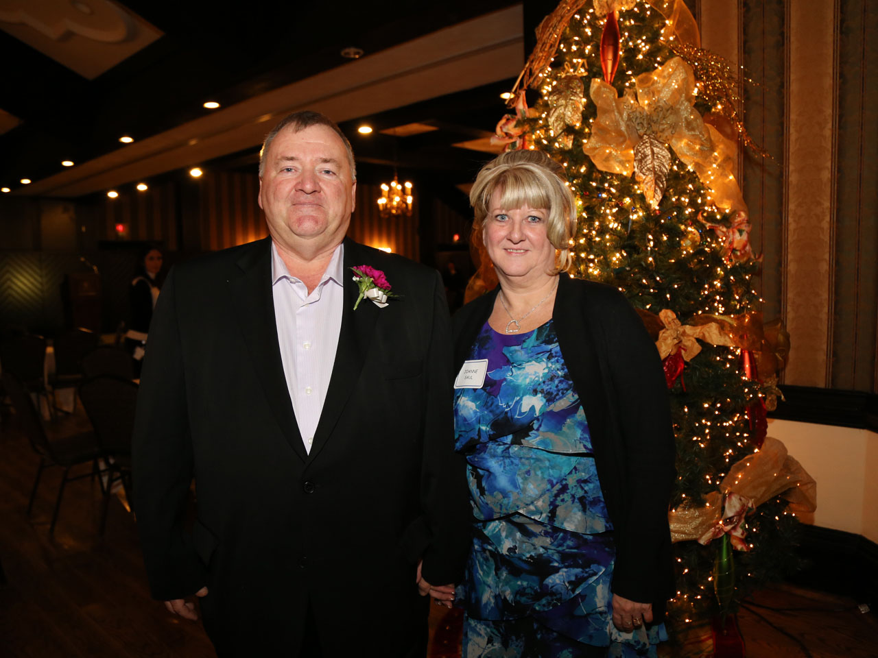 GARY SAUL, 32 years, 3 months Bus Transportation's Gary Saul with his wife, Joanne.