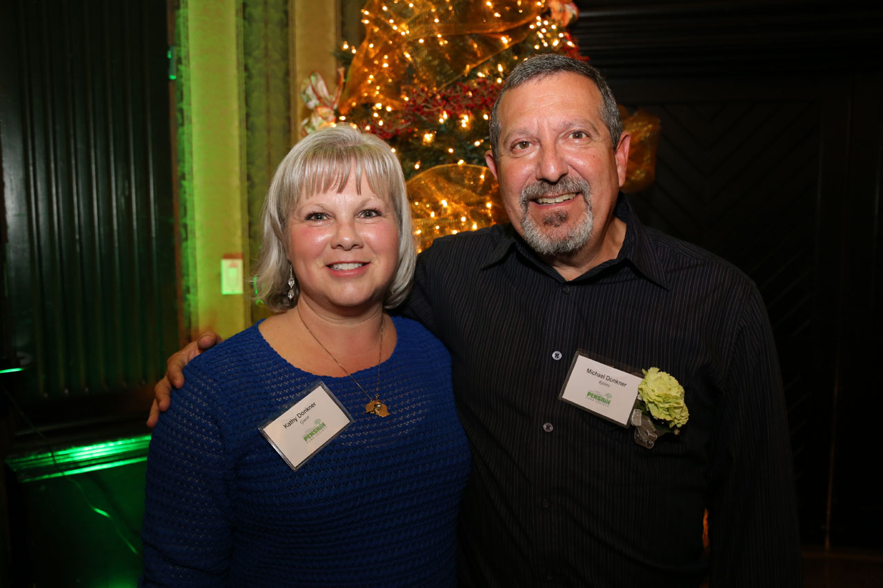 MIKE DONKNER, 33 years, 9 months From IT Services, Mike Donkner with his wife, Kathy.
