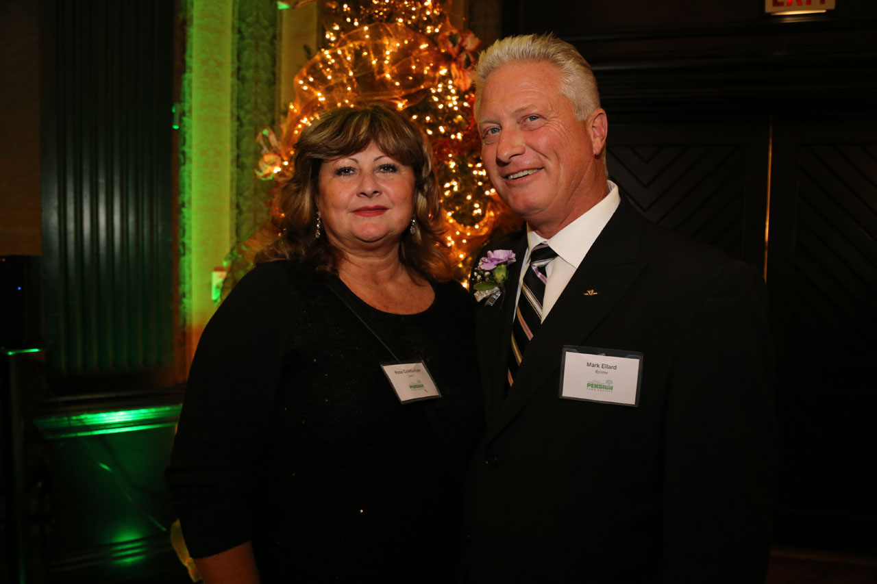 MARK ELLARD, 31 years, 9 months From Service Delivery Control, Mark Ellard with his wife, Rose.