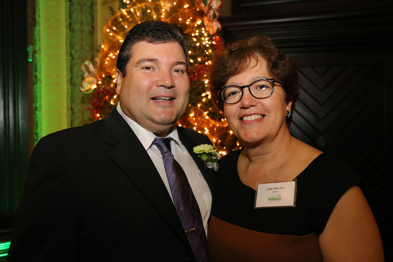 GEORGE MENDES, 29 years, 9 months From Bus Transportation, George Mendes with his wife, Judy.