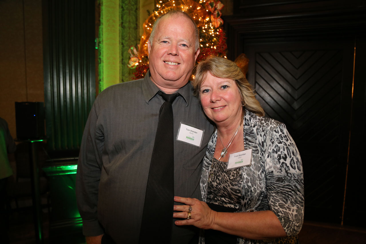 TOM SHERIDAN, 34 years From Subway Transportation, Tom Sheridan with his wife, Trish.