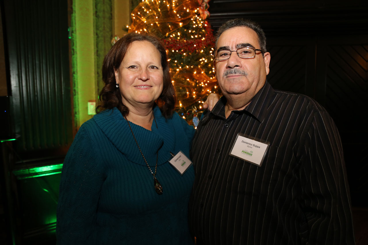 DOMENICO SUPPA, 37 years From Bus Maintenance and Shops, Domenico Suppa with his wife, Carmela.