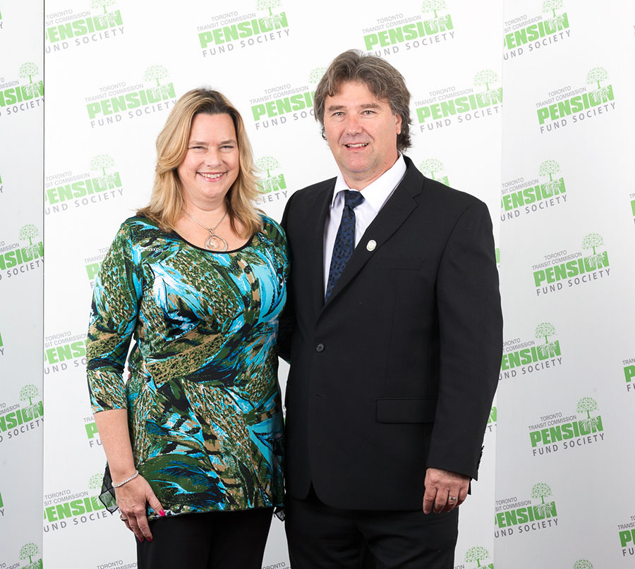 MICHAEL BRAGAN, 35 years, 6 months From Rail Cars and Shops, Michael Bragan with his wife, Colleen.