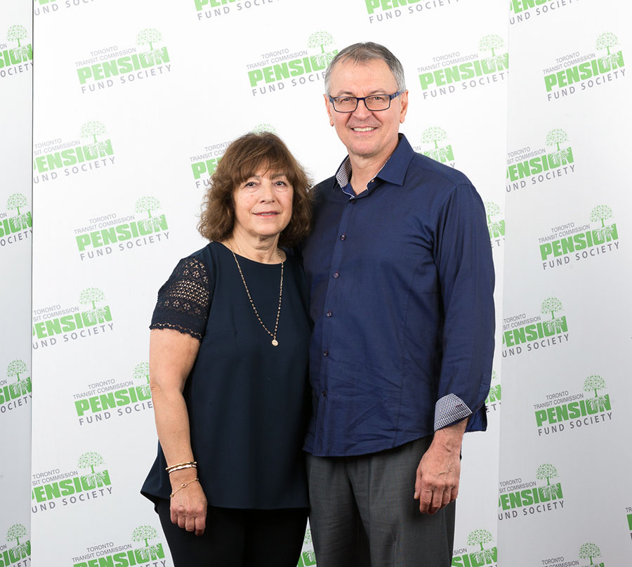 STEPHEN CORSO, 38 years, 7 months From Rail Cars and Shops, Stephen Corso with his wife, Phyllis.